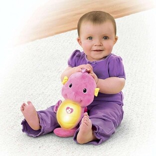 Fisher-Price Ιππόκαμπος Φωτεινό Αλογάκι της Θάλασσας Ροζ - DGH73