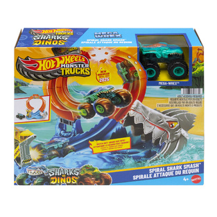 Hot Wheels Monster Trucks - Πίστα Λουπ Με Καρχαρια - JFR08