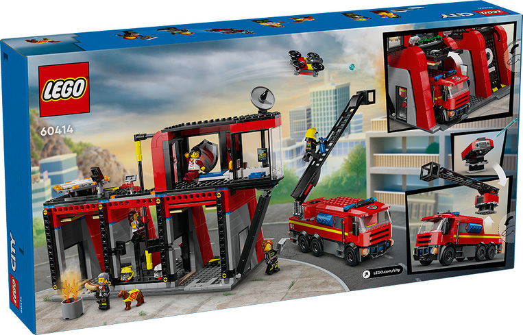 Lego City Fire Station With Fire Truck - 60414