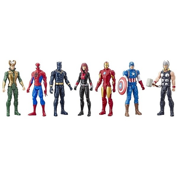 Marvel Avengers Titan Hero Series Action Figure Pack (7 Figures) - E5178