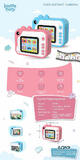 Kiddoboo Fotofun Instant Camera Pink - KBP80-PNK