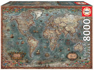 Educa Puzzle "Historical World Map" - 8000 pieces