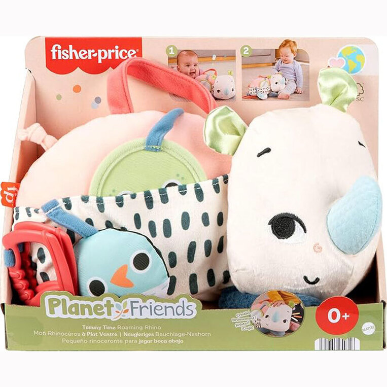 Fisher Price Planet Firends Μαξιλαράκι Δραστηριοτήτων Ρινοκεράκι - HYR55