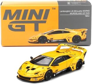 MINI GT Lamborghini Murcielago LB Silhouette Works GT EVO Yellow - MGT01135L
