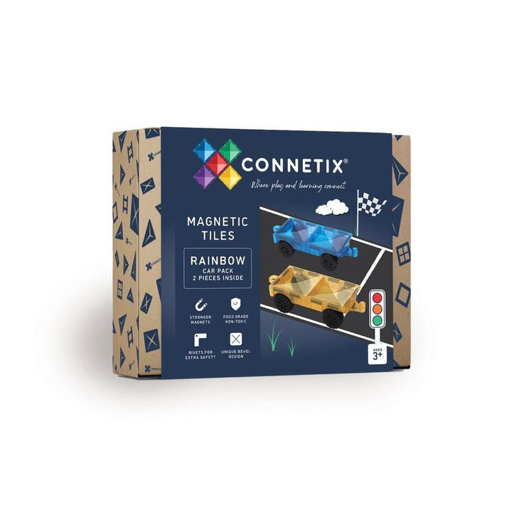 Connetix Magnet Building Tiles Rainbow Car Pack 2pcs - CT-R-00002-CA