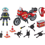 Playmobil Action Heroes Πυροσβέστης Με Μοτοσικλέτα - 71466