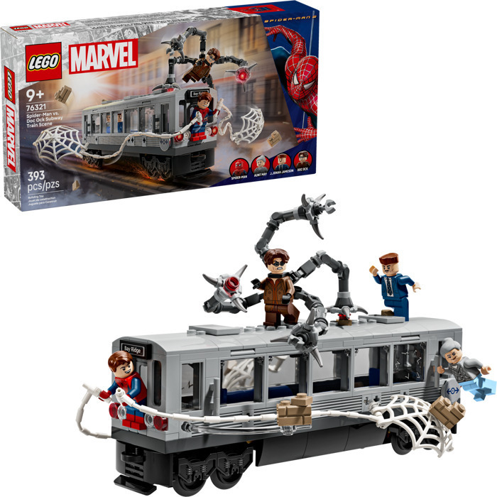 LEGO Marvel Spider-Man vs. Doc Ock Subway Train Scene - 76321 
