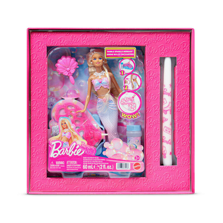 Παιχνιδολαμπάδα Barbie Mermaid With Bubbles  - JLW56L