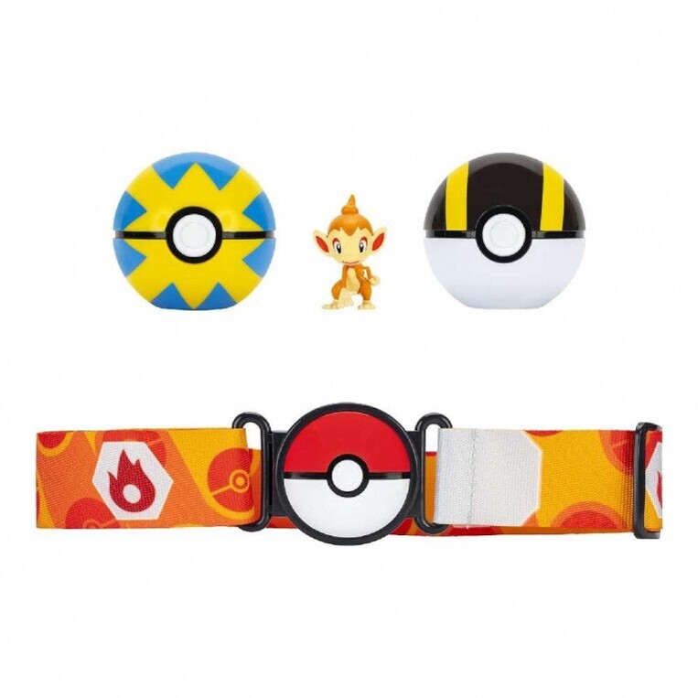Pokemon Clip 'N' Go Ζώνη, Poke Balls και Φιγούρα Chimchar - PKW4168