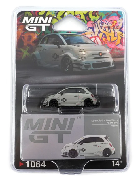 Mini GT 1:64 LB-Works x Abas Works Abarth 595 Fighters - MGT01064BL