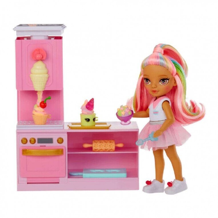 Rainbow High Littles Ζαχαροπλαστείο Mε Κούκλα Kandy - 522058EUC