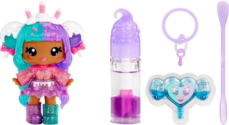 Yummiland Lip Gloss Doll: Mystery Color Change - Carly Cakepop - 546108EUC