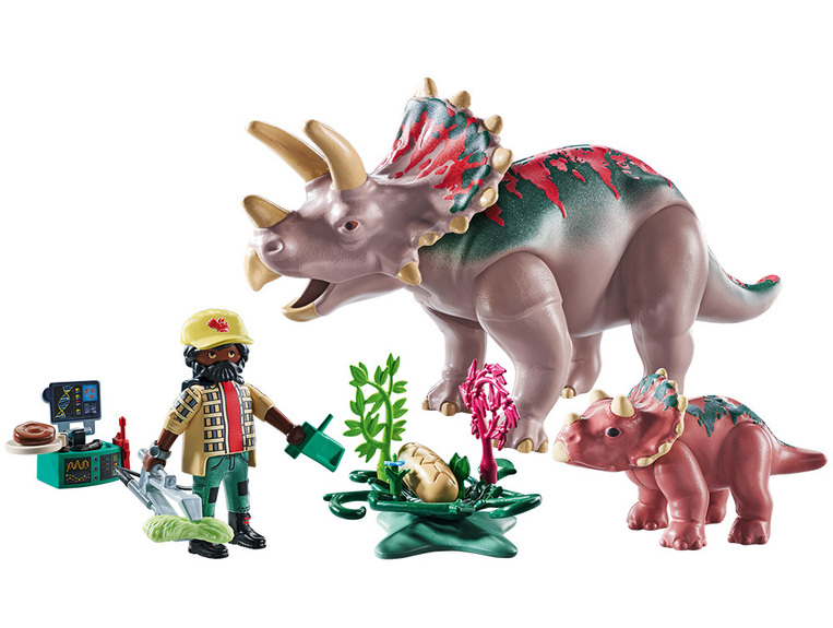 Playmobil Dinos Τρικεράτοπες Και Εξερευνητής - 71821