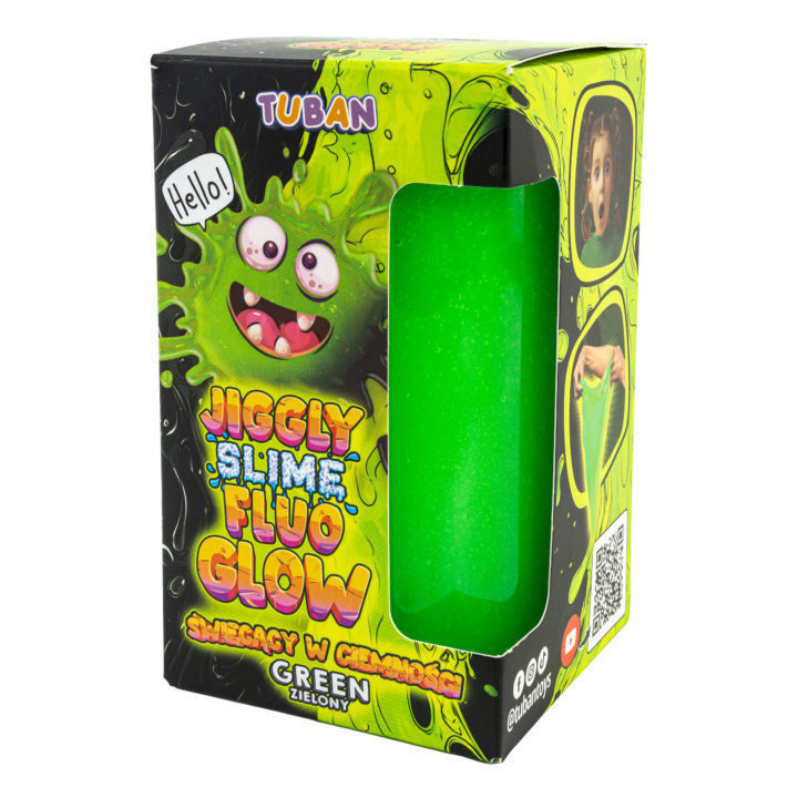Tuban Jiggly Slime Fluo Glow Πράσινο 430g - TU3823