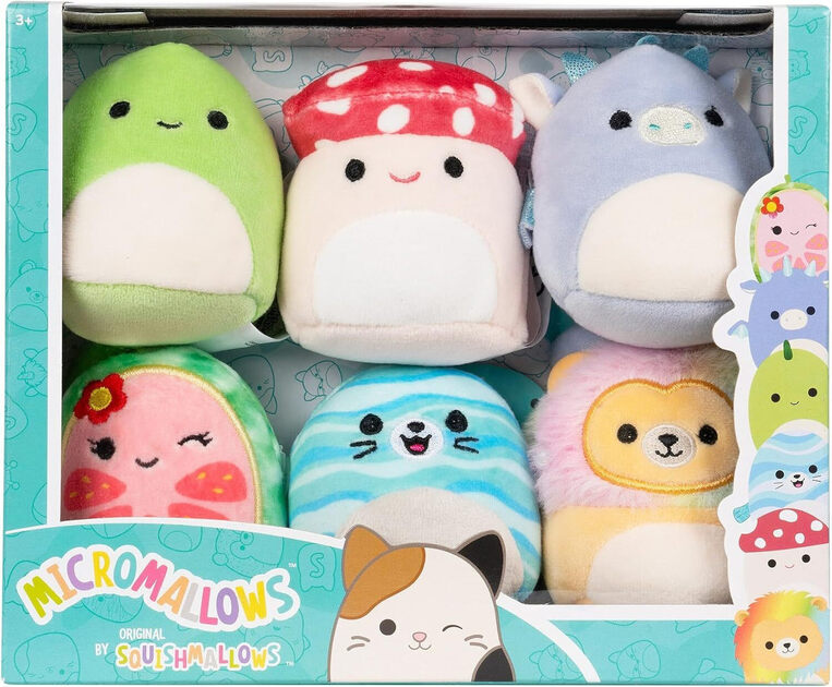 Squishmallows Λούτρινα Micromallows Σετ 6τμχ 6εκ - SQMM0010