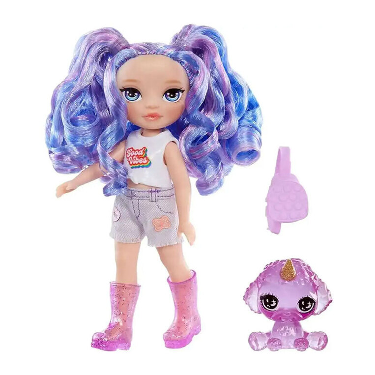 Rainbow High Littles Dolls 15cm - Amethyst Willow (Purple) - 531234EUC