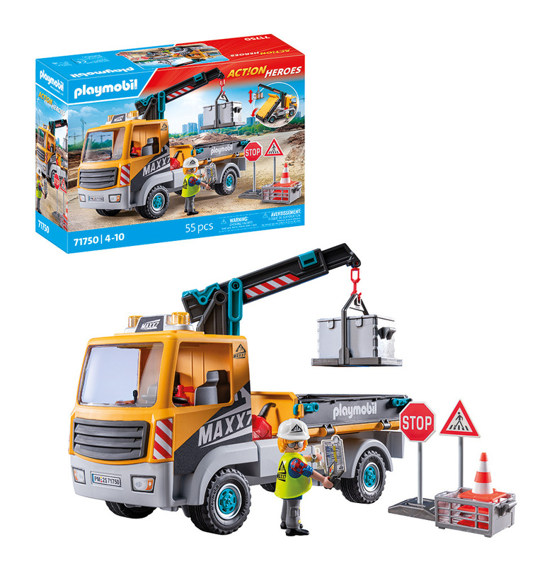 Playmobil Action Heroes Φορτηγό Με Γερανό - 71750