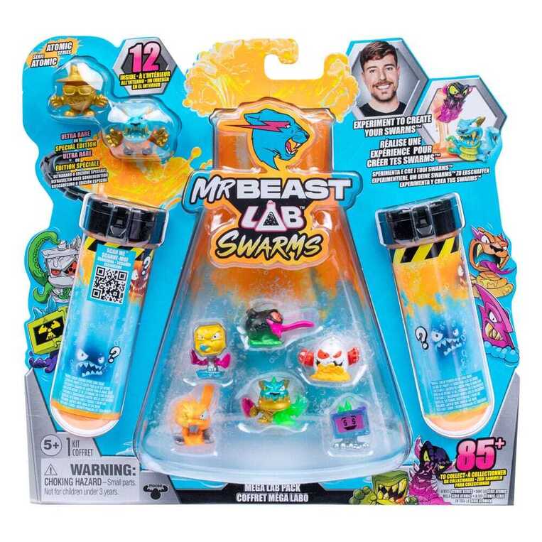 Mr. Beast Lab Swarms Mini Figures 12-pack Atomic Series 3 cm - MOTO24751