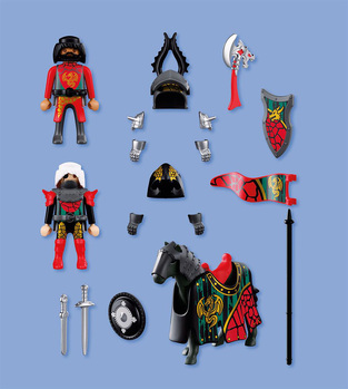 Playmobil Knights Αρχηγός Ιπποτών Δράκων και Πολεμιστής - 72118