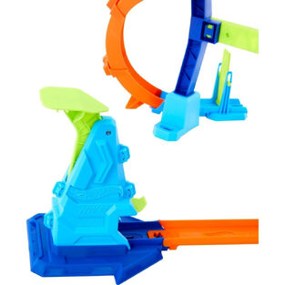 Hot Wheels Stunt Tracks - Corkscrew Jump Champion Playset - JLM91