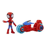 Spidey And His Amazing Friends Spidey 10cm With Motorcycle - F7459
