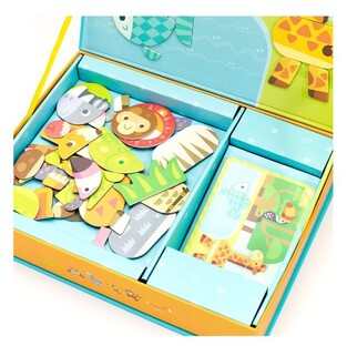 Classic World Ξύλινο Μαγνητικό Κουτί Ζωάκια - C20025