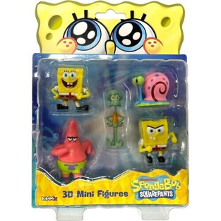 Spong Bob Movie 3D Mini Figures 5 Pack Διάφορα Σχέδια- FK0609