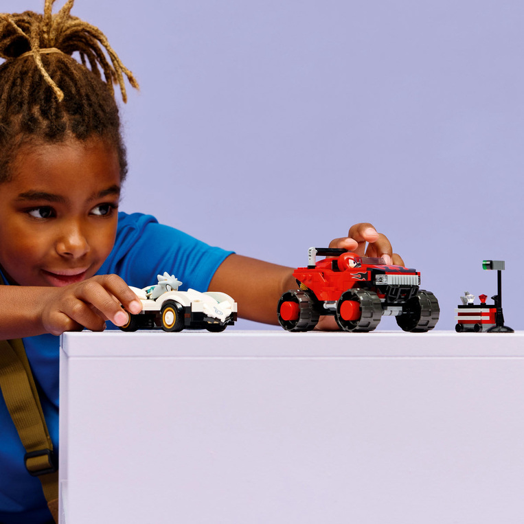 LEGO Sonic The Hedgehog Silver's Car Vs. Knuckles' Monster Truck - 77118