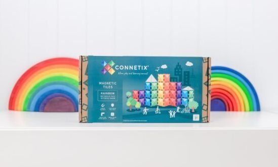 Connetix Rainbow Rectangle Pack Μαγνητικά Τουβλάκια Κατασκευών 18τμχ - CT-R-00018-RE