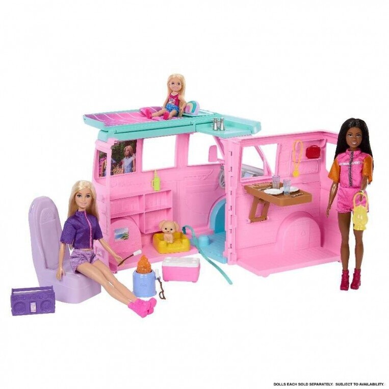 Barbie Dream Land Road Trip Τροχόσπιτο Σετ Παιχνιδιού με 20 Αξεσουάρ - JMK45