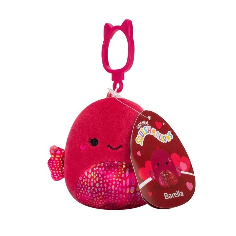 Squishmallows Λούτρινα Μπρελόκ 9cm Barella To Ψάρι - SQCP00374