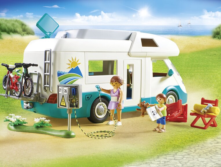 Playmobil Family Fun Αυτοκινούμενο Οικογενειακό Τροχόσπιτο - 70088