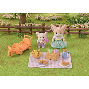 Sylvanian Families Sunny Picnic Set Fennec Fox Sister & Baby - SF5698