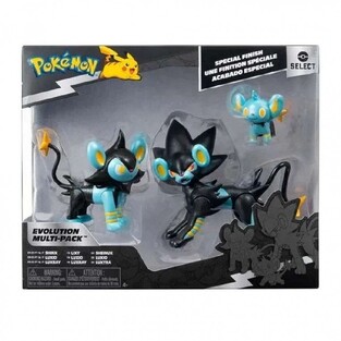 Pokemon 3 Φιγούρες Μάχης Evolution Pack Shinx, Luxio, Luxray - PKW3217