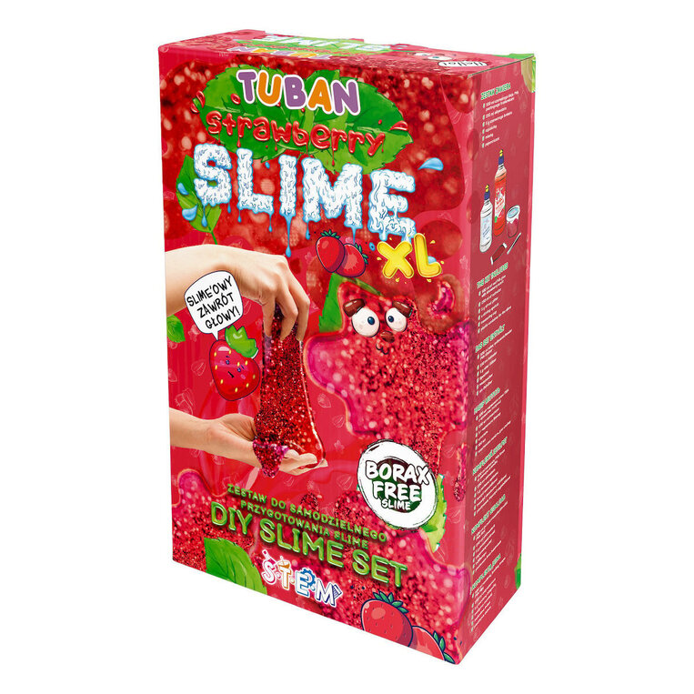 Tuban Σετ - Κατασκευή Slime - Φράουλα XL - TU3170