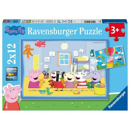Ravensburger Παζλ 2X12 Τεμ. Πέππα Το Γουρουνάκι - 05-05574