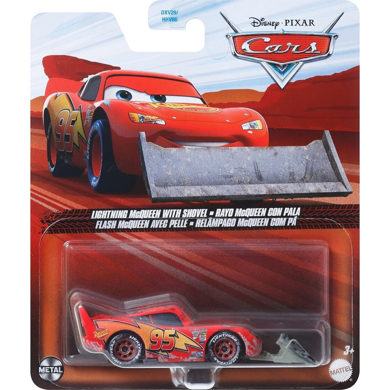 Cars Metal Diecast Car Lightning Mcqueen With Shovel - FNV21