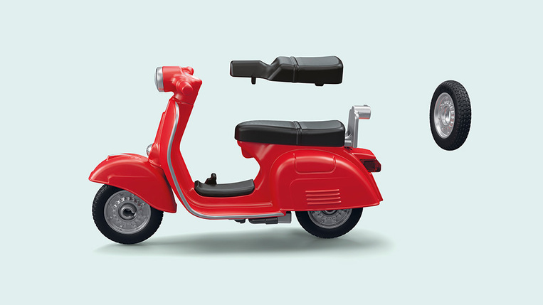 Playmobil Vespa Συνεργείο Για Vespa - 71620