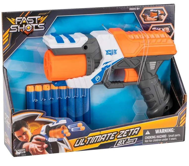 Fast Shots Ultimate Zeta With 8 Foam Darts - 590045