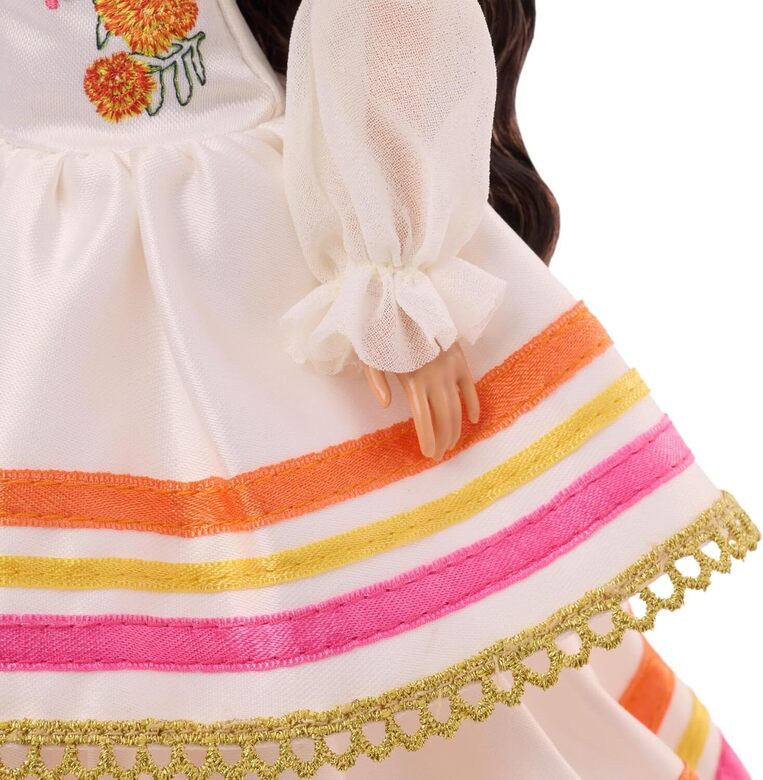 Barbie Signature Doll Día De Muertos In Ruffled Cream Gown - JBJ05