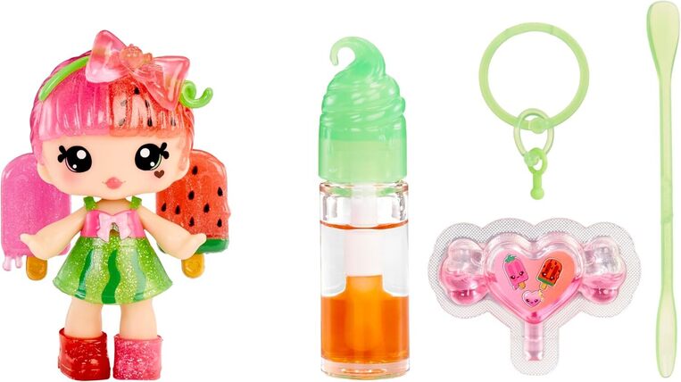 Yummiland Lip Gloss Doll: Mystery Color Change - Poppy Melonbery - 546160EUC
