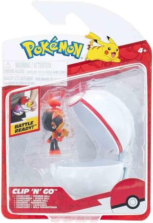 Pokemon Φιγούρα Clip 'N' Go Charcadet με Premier Ball - PKW4148