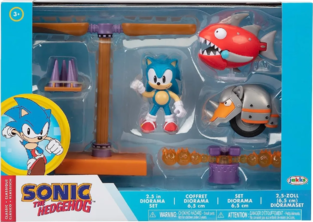 Sonic The Hedgehog Διόραμα με 3 Φιγούρες 6.5εκ Sonic, Rhinobot & Chopper - JPA41442