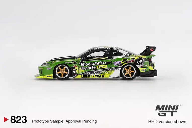 Mini GT 1:64 LB-Super Silhouette Nissan S15 Silvia #555 V2 - MGT00823RHD
