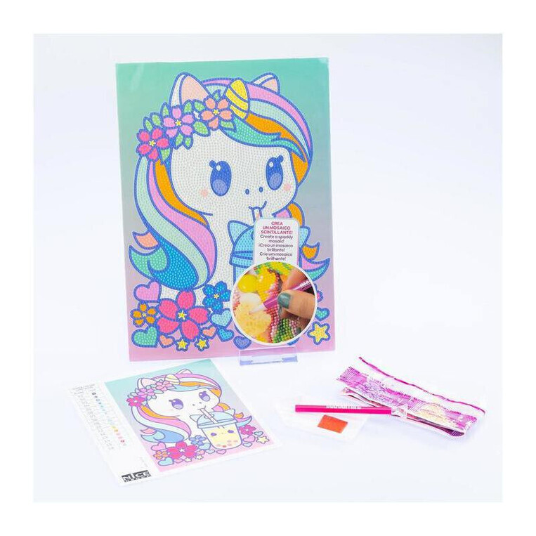 Nice Group Diamantiny Ψηφιδωτό Μωσαϊκό Gems Diamond Painting Kawai Unicorn - GRAF90018
