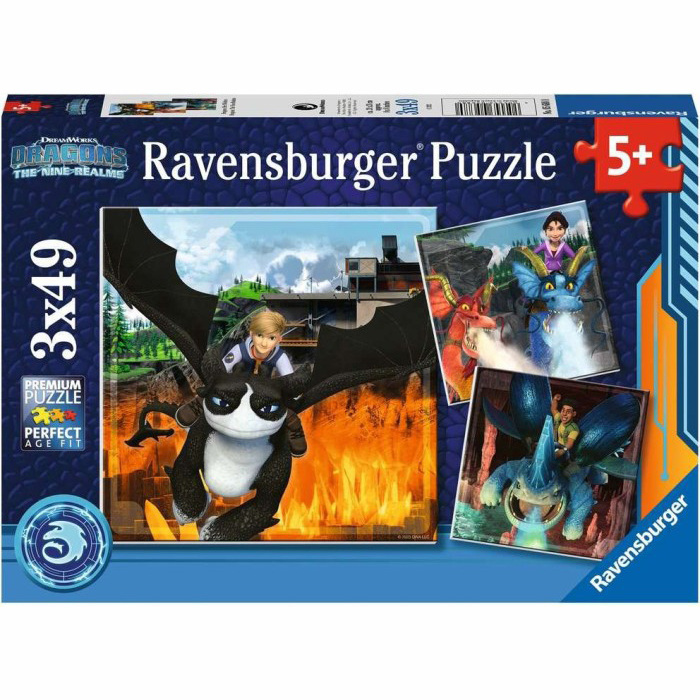Ravensburger Παζλ 3x49 τεμ. Δράκοι - 05-05688