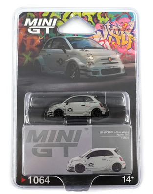 Mini GT 1:64 LB-Works x Abas Works Abarth 595 Fighters - MGT01064BL