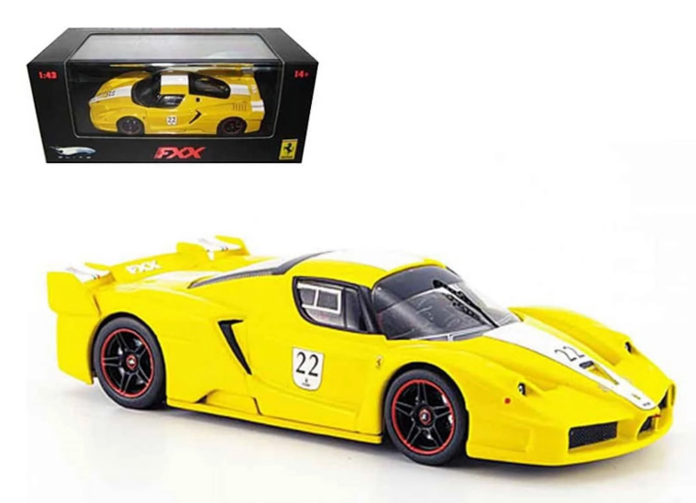 Hot Wheels Elite 1:43 Ferrari FXX Yellow Limited Edition - N5612