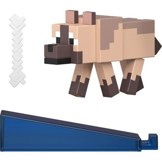 Minecraft - Biome Builds 8cm Figure -Chestnut Wolf - JJR90