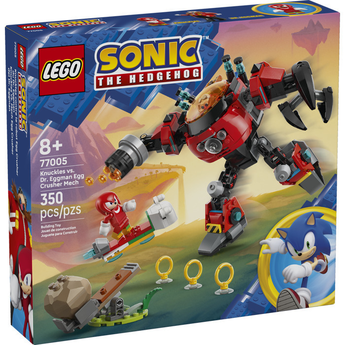 LEGO Sonic Knuckles Vs. Dr. Eggman Egg Crusher Mech  - 77005 